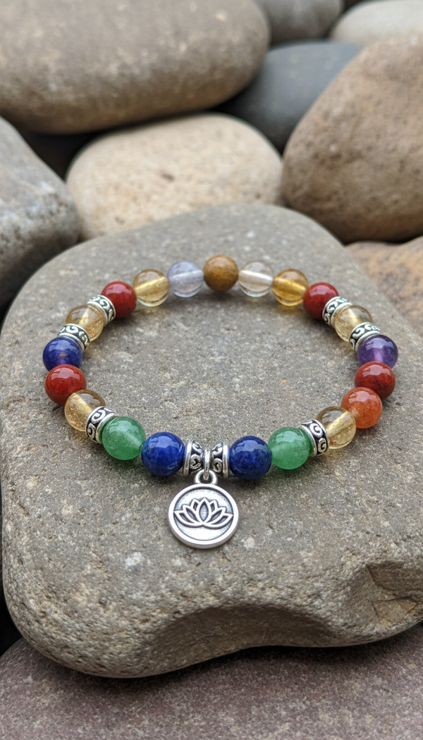Golden Sand Gemstone Chakra Bracelet